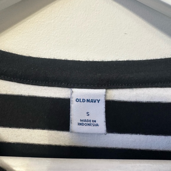 Womens basic black and white stripes summer t shirt dress size small - Picture 5 of 5